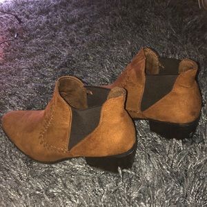 Brown booties